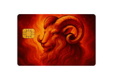 Zodiac Aries Credit Card Decal β Astrology Vinyl Card Skin | Minimalist Astrological Credit & Debit Card Sticker