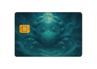 Zodiac Cancer Credit Card Decal β Astrology Vinyl Card Skin | Minimalist Astrological Credit & Debit Card Sticker