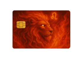 Zodiac Leo Credit Card Decal β Astrology Vinyl Card Skin | Minimalist Astrological Credit & Debit Card Sticker